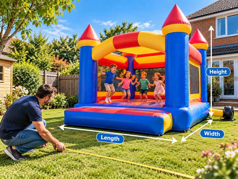 How to Measure Your Garden for a Bouncy Castle
